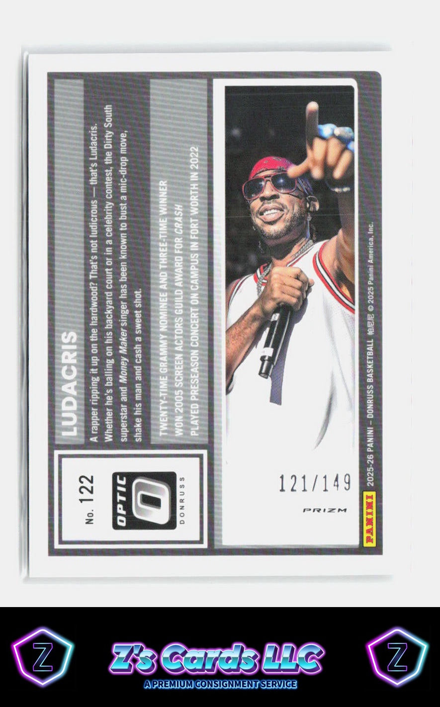 2025-26 Donruss Ludacris Optic Stars /149 SN