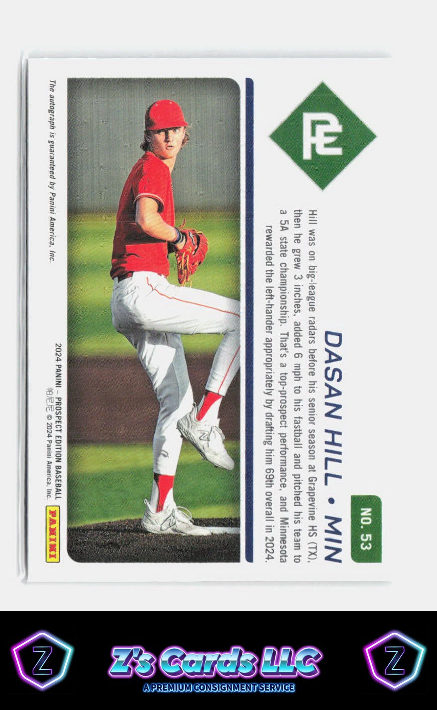 2024 Panini Prospect Edition Dasan Hill Twins AU