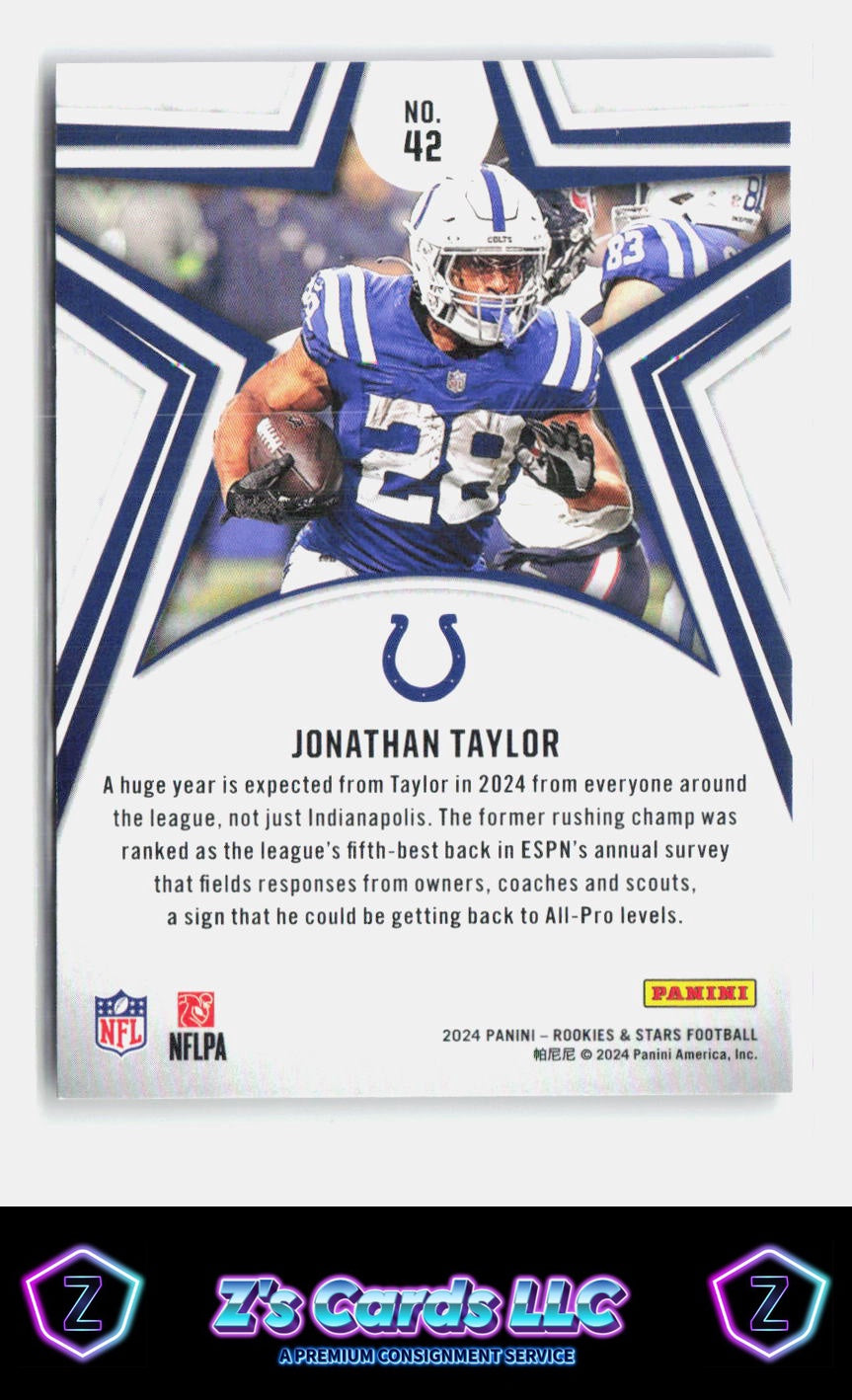 2024 Panini Rookies & Stars Jonathan Taylor Purple /299 Colts