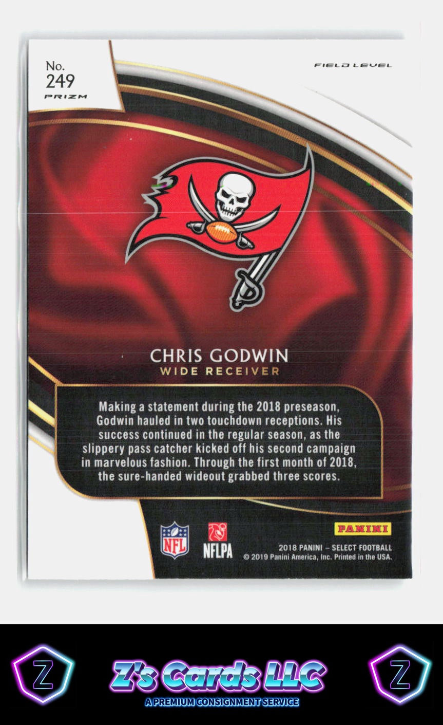 2018 Panini Select Chris Godwin Silver Prizm NM Buccaneers