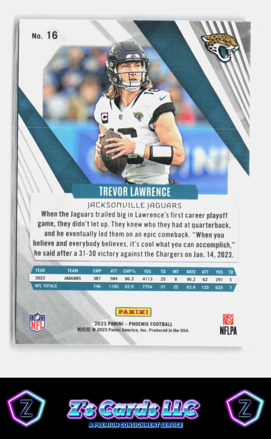 2023 Panini Phoenix Trevor Lawrence Silver Prizm Jaguars