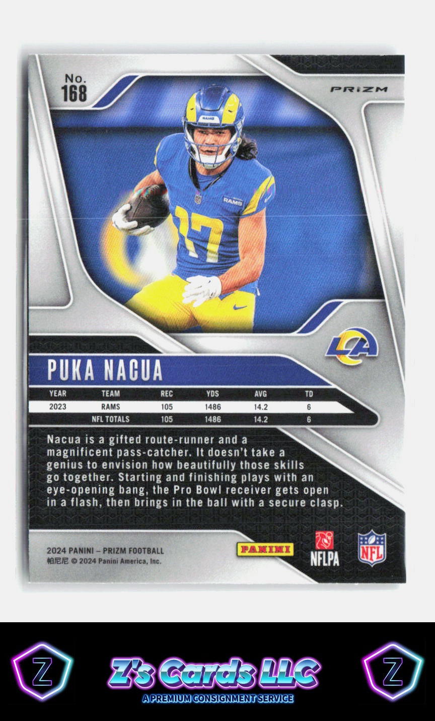 2024 Panini Prizm Puka Nacua Silver Prizm Rams
