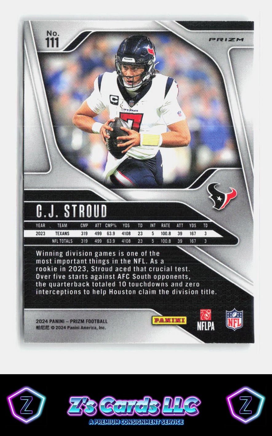 2024 Panini Prizm C.J. Stroud Silver Prizm Texans