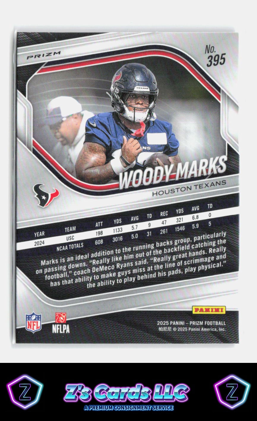 2025 Panini Prizm Woody Marks Purple Pulsar Rookie Texans (RC)