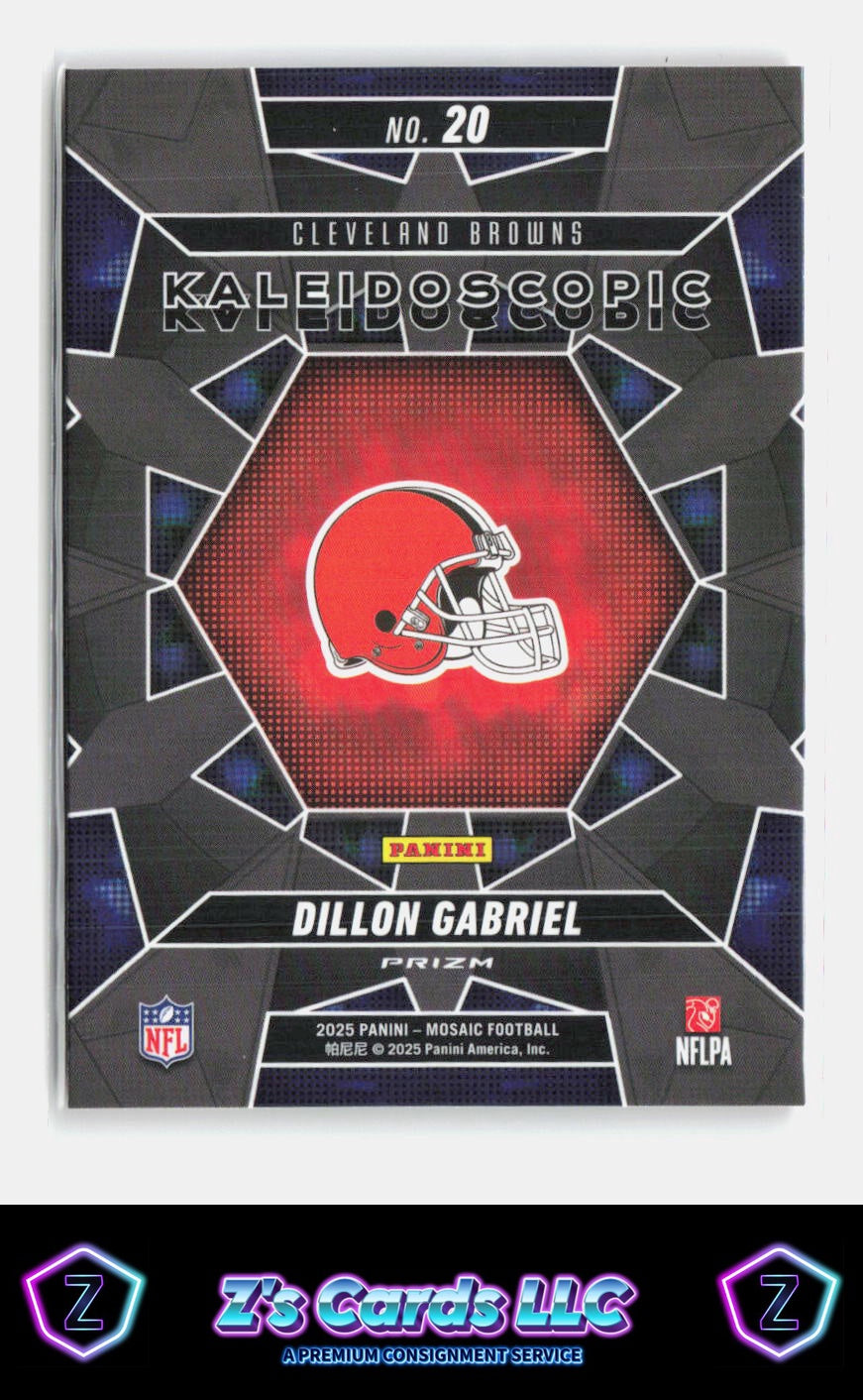 2025 Panini Mosaic Dillon Gabriel Kaleidoscopic Case Hit SSP Browns