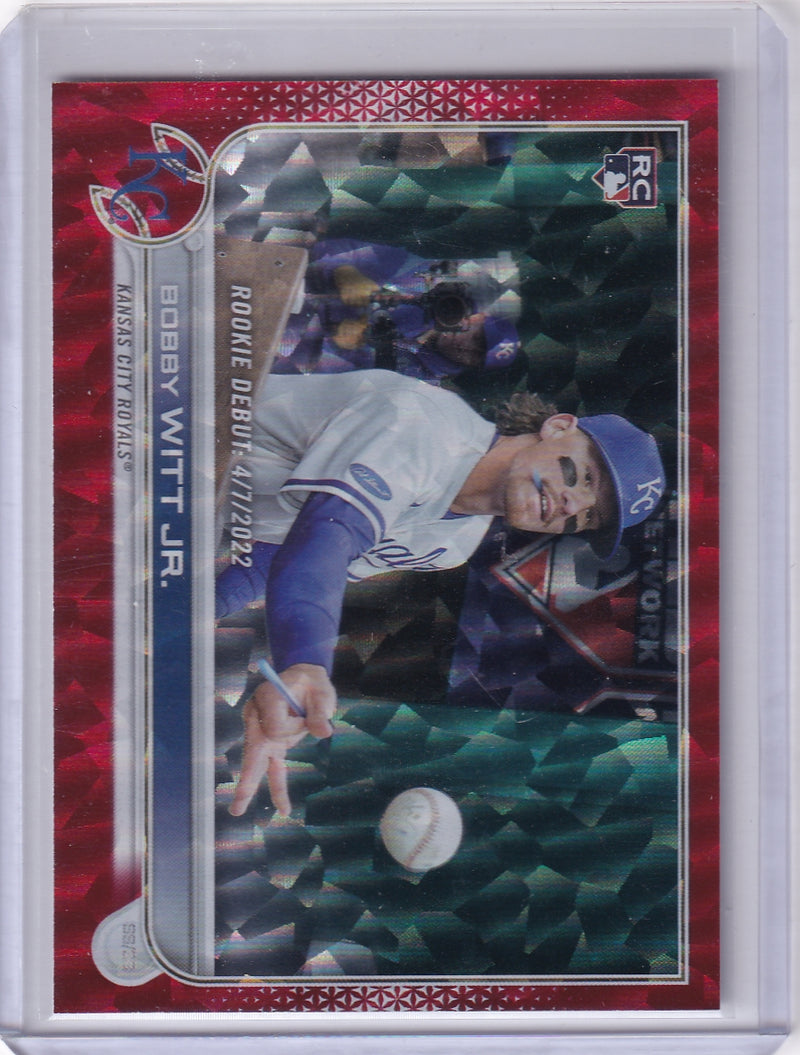 2022 Bobby Witt RED FOIL Rookie #'d /199