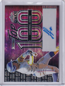 2023 Leaf Metal Luisangel Acuna Galaxy Pulsar 1/1 Top 100 New York Mets Rookie