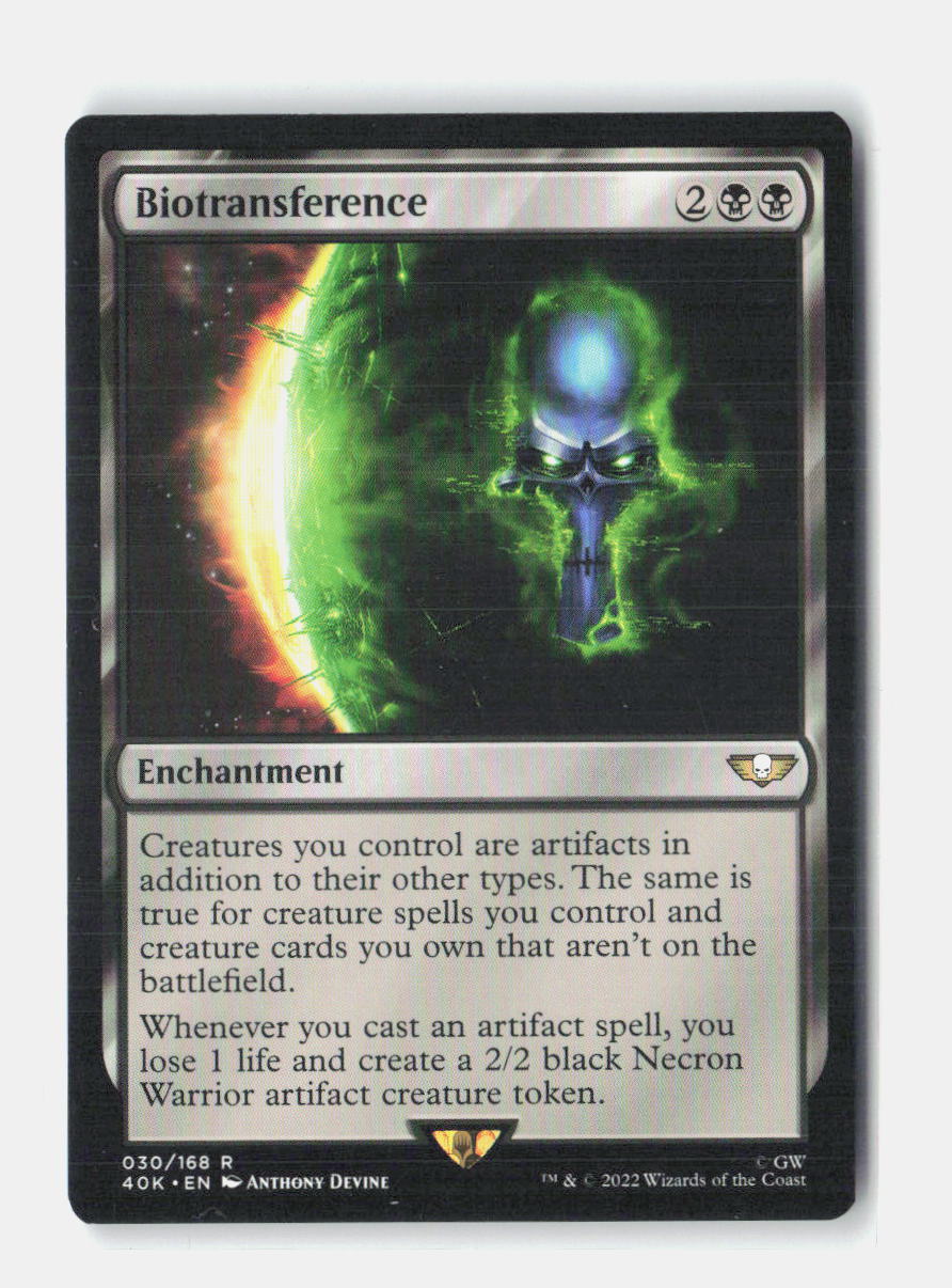 Biotransference Universes Beyond: Warhammer 40,000 NM