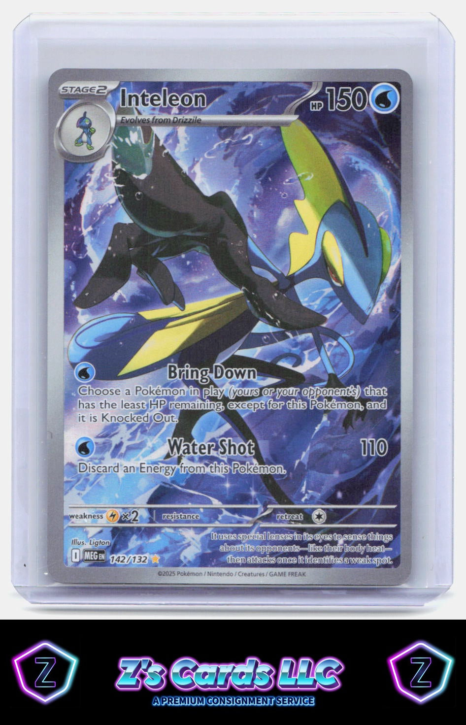 ME01: Mega Evolution #142/132 Inteleon Holo