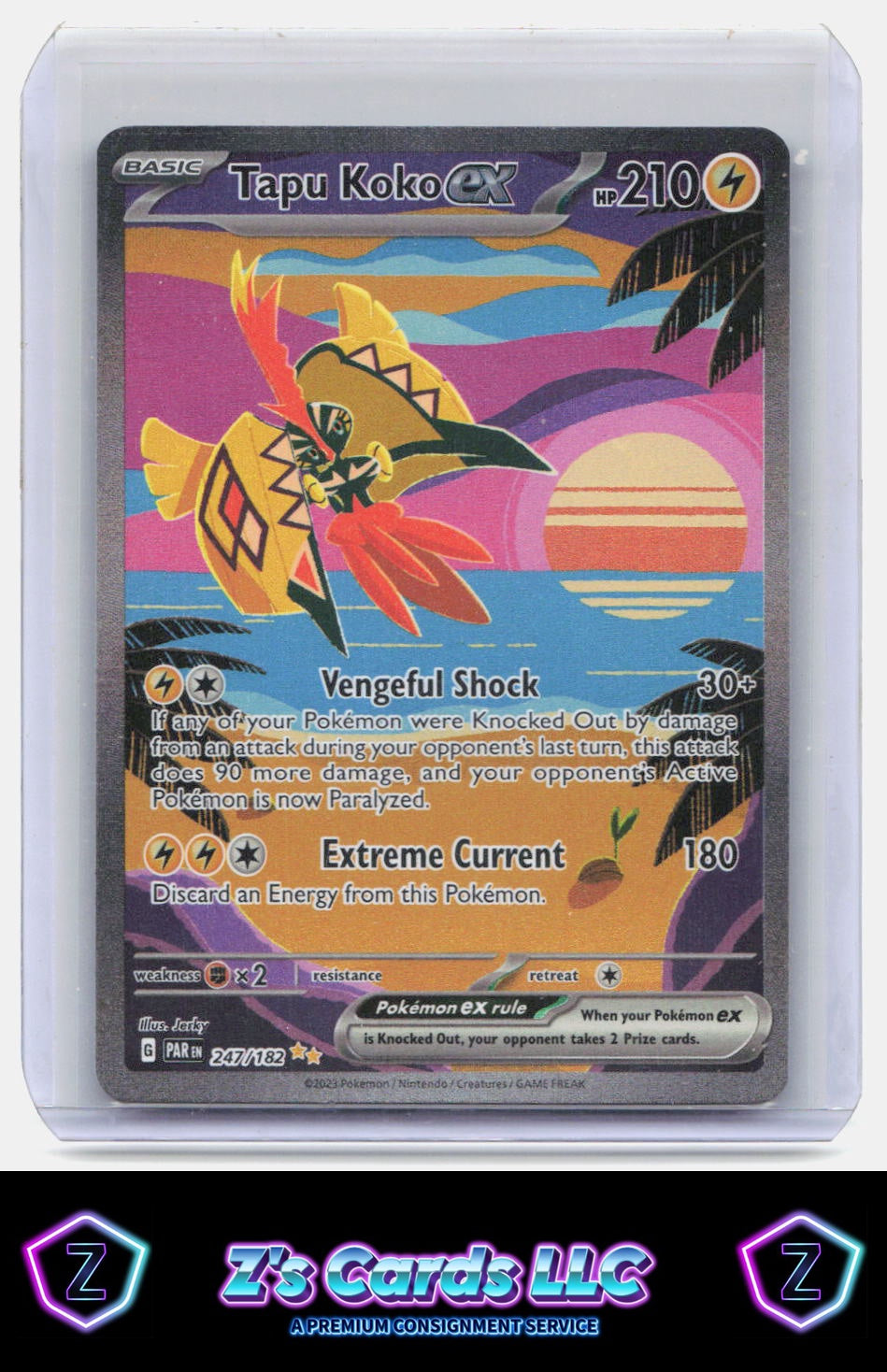 SV04: Paradox Rift #247/182 Tapu Koko ex Holo