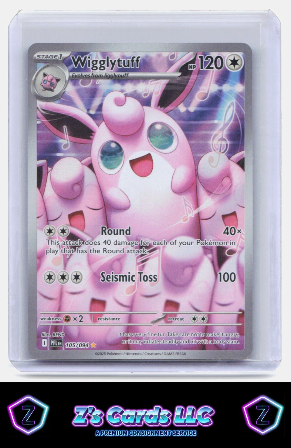 ME02: Phantasmal Flames #105/094 Wigglytuff Holo