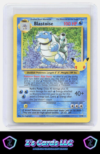 Celebrations: Classic Collection #2/102 Blastoise Classic Collection,Holo