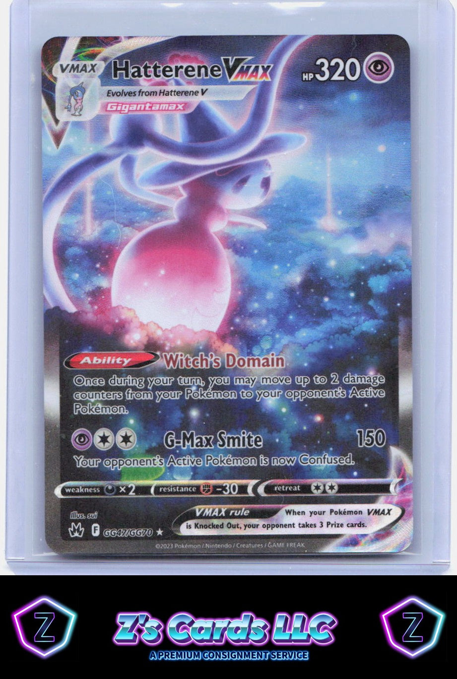 SWSH: Crown Zenith: Galarian Gallery #GG47/GG70 Hatterene VMAX Ultra Rare,Holo