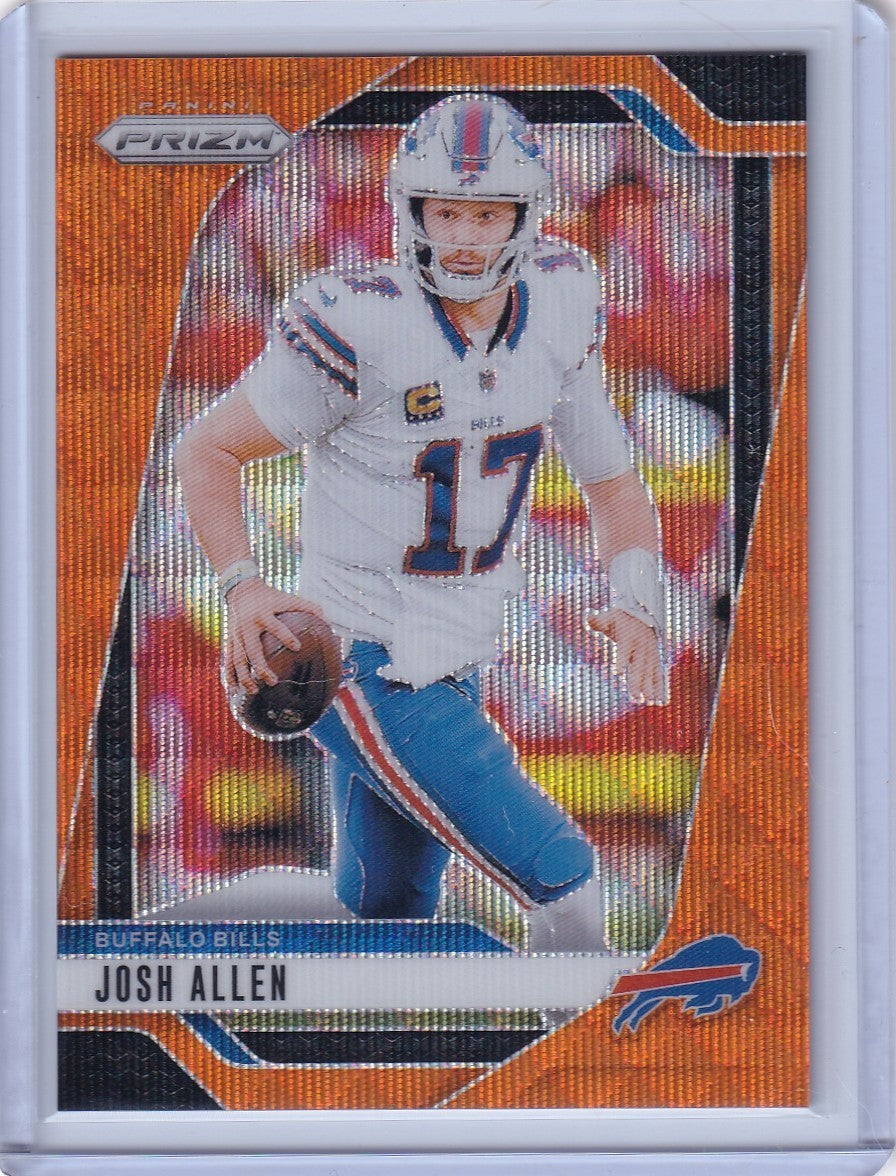 2024 Panini Prizm Josh Allen Orange Wave Prizm