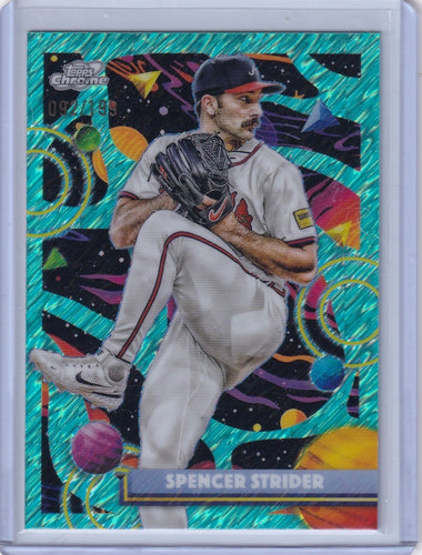 2025 Topps Chrome Cosmic /199 Aqua Equinox Spencer Strider #51 Atlanta Braves