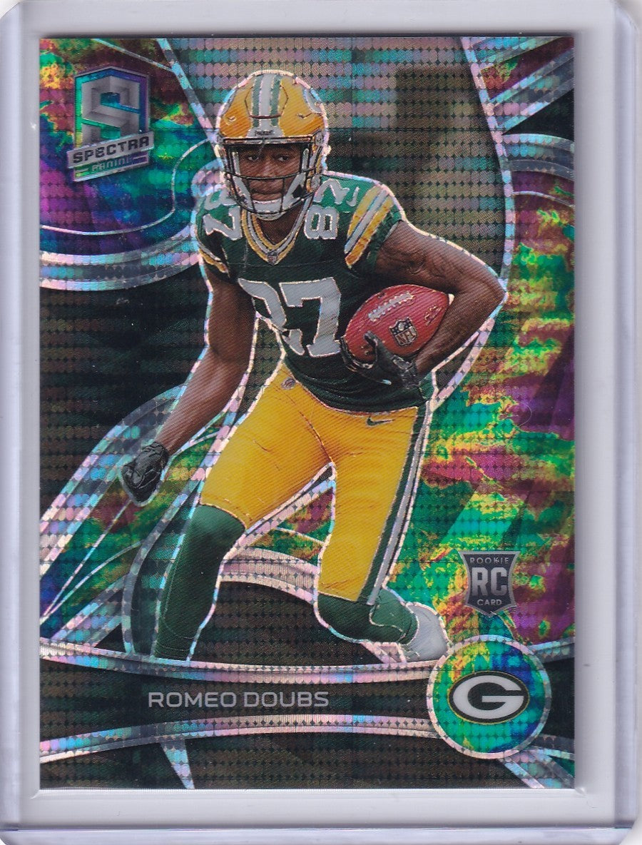 2022 Panini Spectra Romeo Doubs #174 Celestial Prizm /99 Packers Rookie (SN,RC)