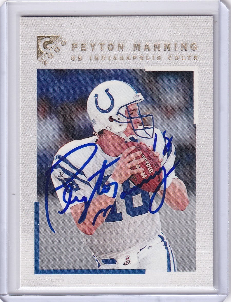 2000 Topps Gallery Peyton Manning 125 ON CARD AUTO Near Mint Card Colts HOFer