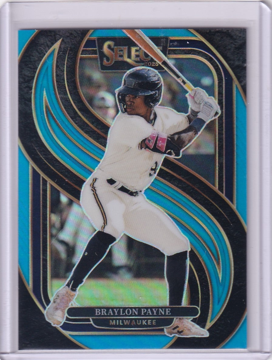2025 Panini Select - Premier Level Braylon Payne #151 Light Blue Prizm /199