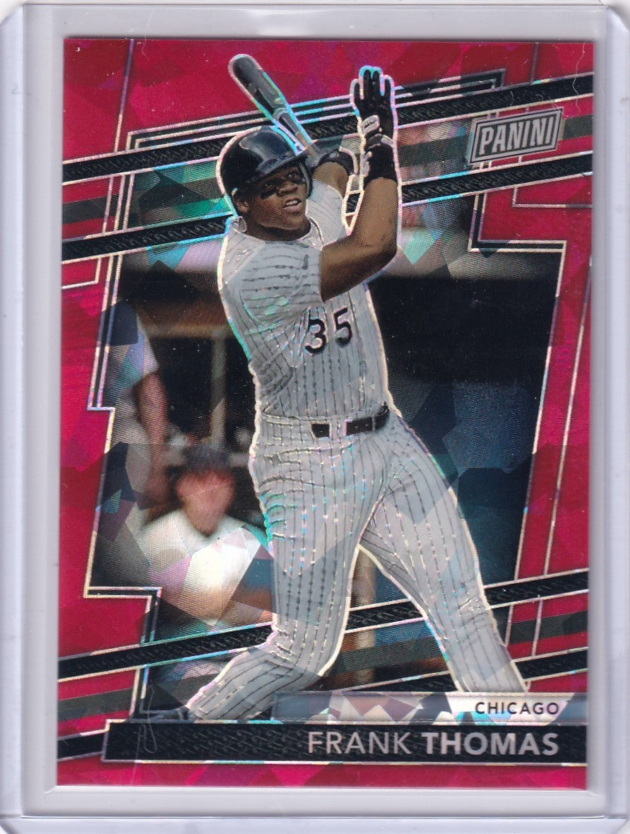 2024 Panini The National VIP Gold Pack Red Sparkle Ice #56 Frank Thomas /149