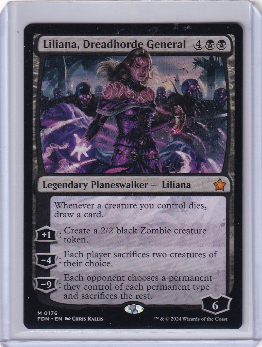 Liliana, Dreadhorde General - NM - Foundations FDN - MTG Mythic Rare #0176