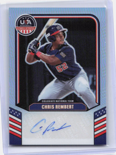 Stars & Stripes #CNT-CR Chris Rembert Silver Holo Autograph Auburn