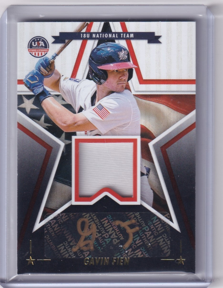2025 Stars & Stripes USA Baseball 18U #SSM-GF Gavin Fien GOLD AUTO JERSEY