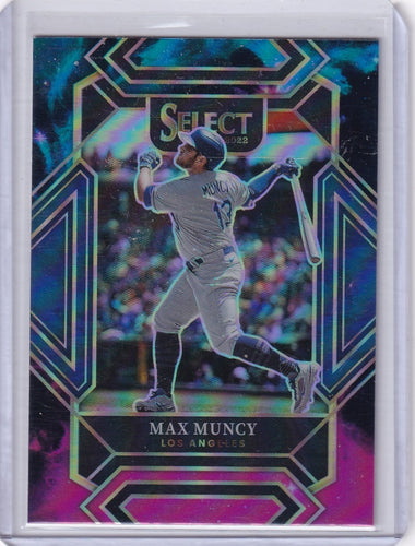 2022 Panini Select - MAX MUNCY Case Hit Cosmic Baseball Prizm SSP LA Dodgers NM