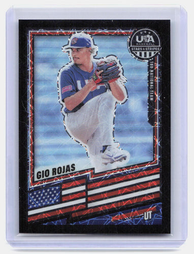 Stars & Stripes #119 Gio Rojas Black Velocity /39 SN,Top 10 Draft Prospect