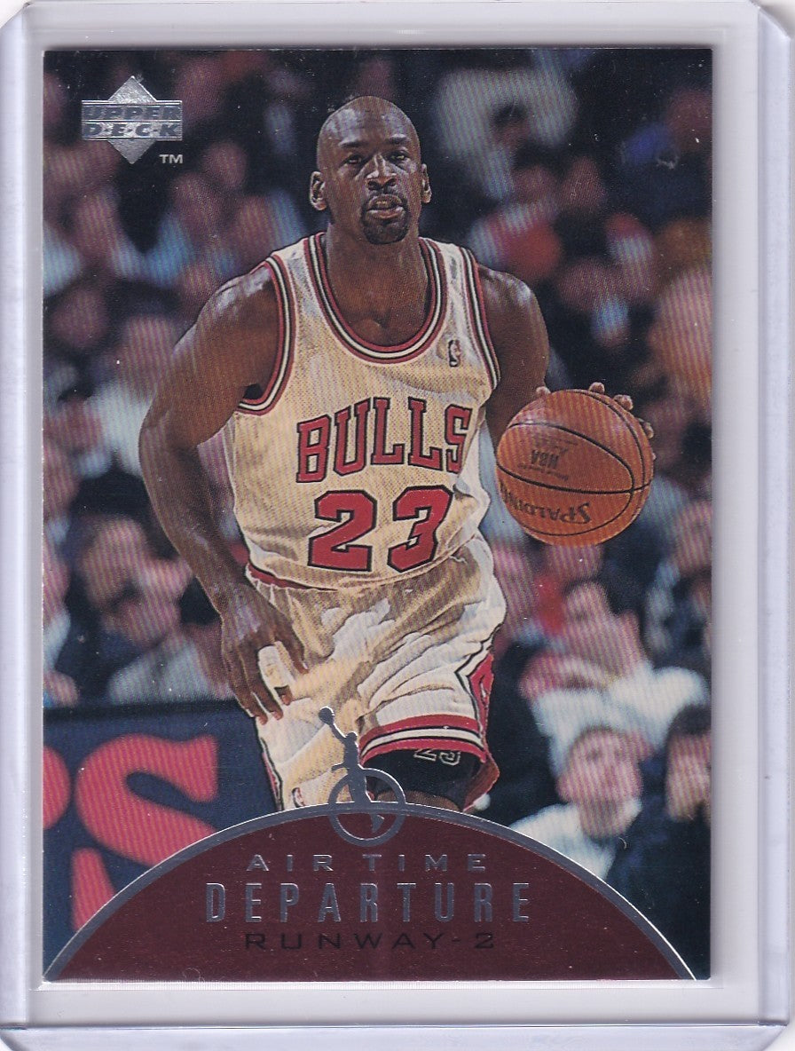 1997-98 Upper Deck Michael Jordan Air Time Departure Arrival #AT8 Chicago Bulls