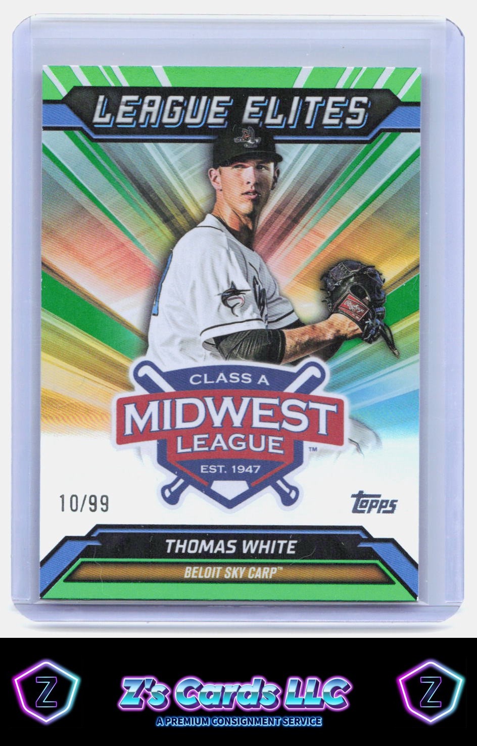 2025 Topps Pro Debut #LE-15 Thomas White League Elites Green Foil /99