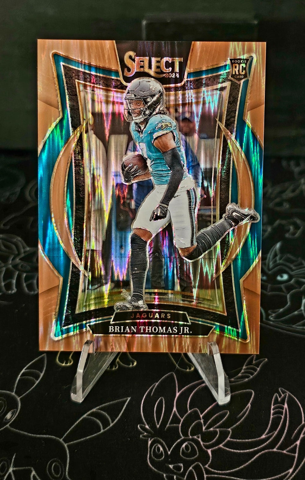 2024 Panini Select #91 Brian Thomas Jr. Copper Prizm Shock #/299 LSU WR Jags RC