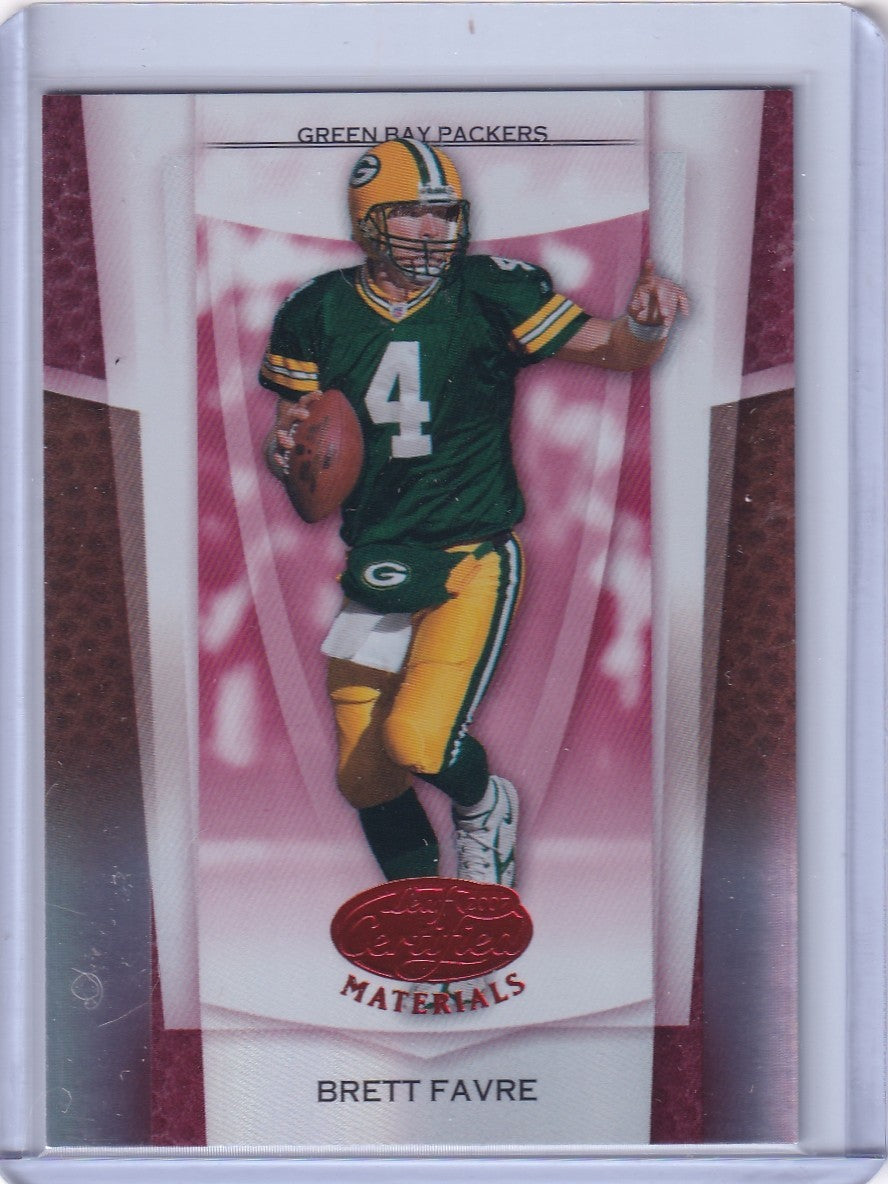 2007 LEAF CERTIFIED MATERIALS RED #30 BRETT FAVRE /100 Packers HOF Near Mint