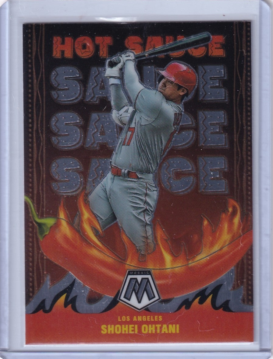 Shohei Ohtani 2022 Panini Mosaic Hot Sauce #HS-6 Near Mint LA Dodgers / Angels