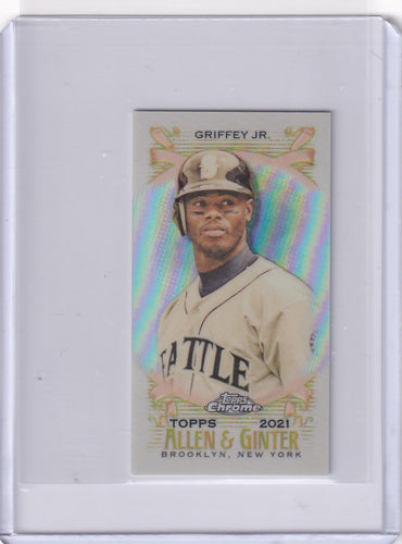 2021 Topps Chrome Allen & Ginter Mini KEN GRIFFEY JR. Refractor Card #51