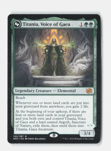 Titania, Voice of Gaea The Brothers' War NM