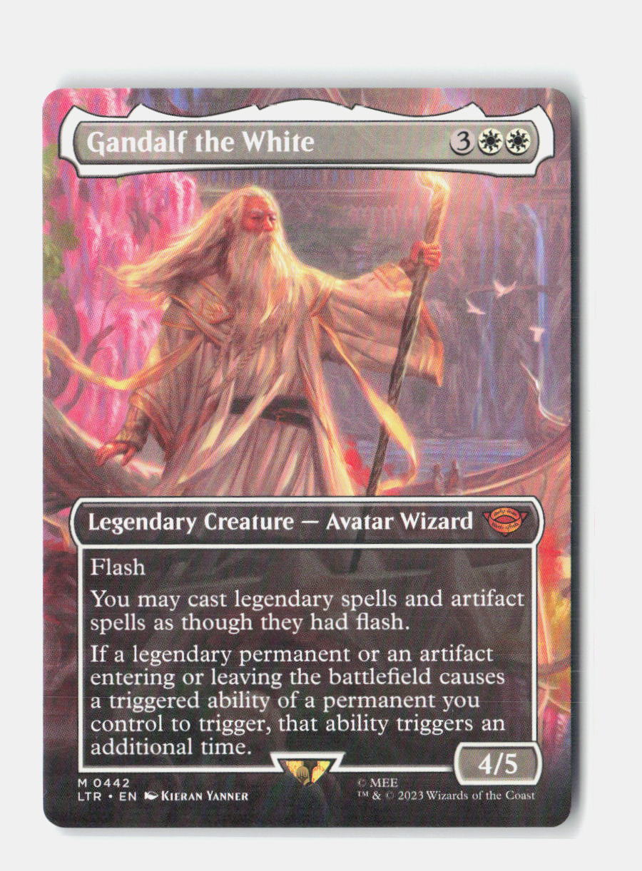 Gandalf the White (Borderless) Universes Beyond: The Lord of the Rings: NM