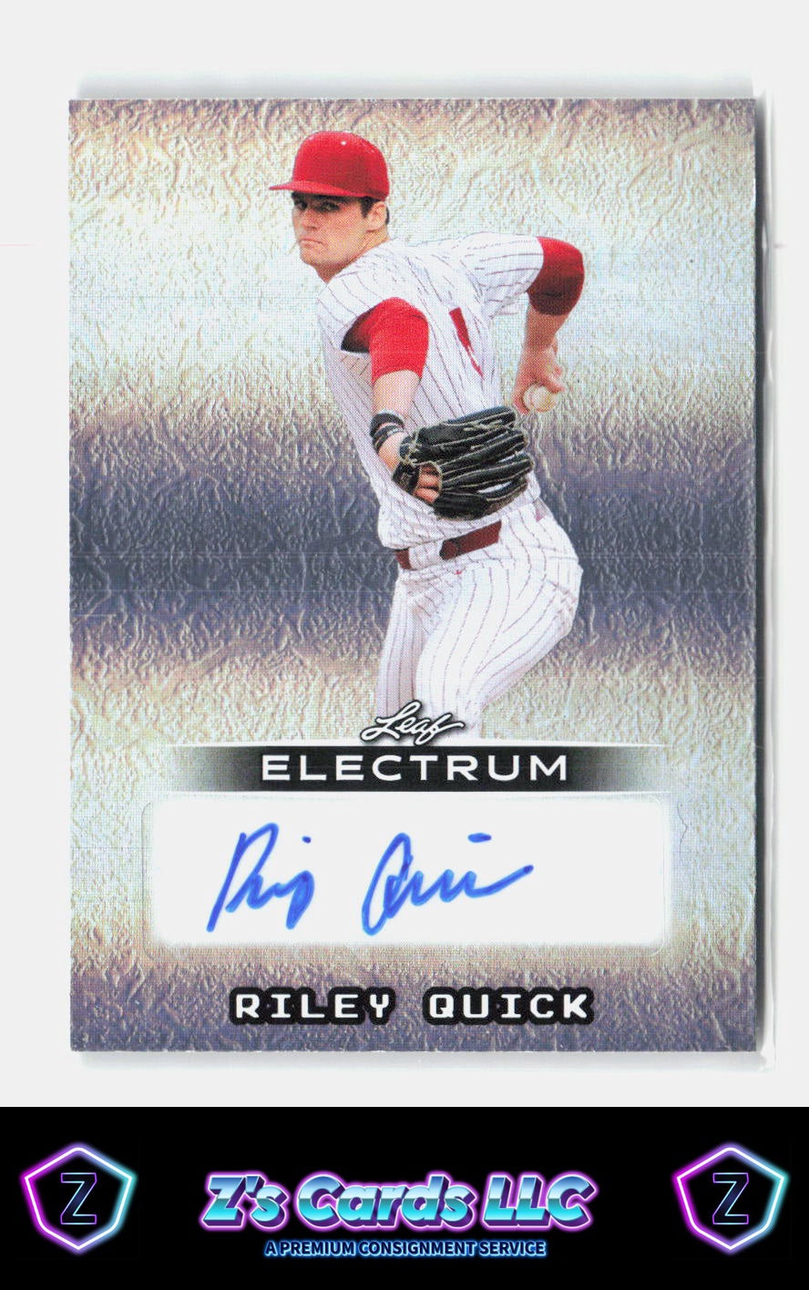 2026 Leaf Electrum - Base Autographs Silver Riley Quick /3 Twins SN, AU