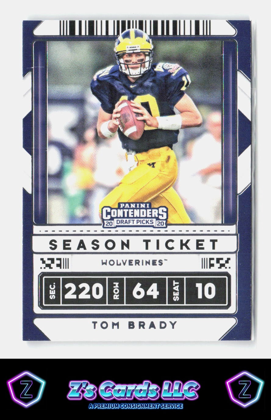 2020 Panini Contenders Draft Picks Tom Brady Wolverines