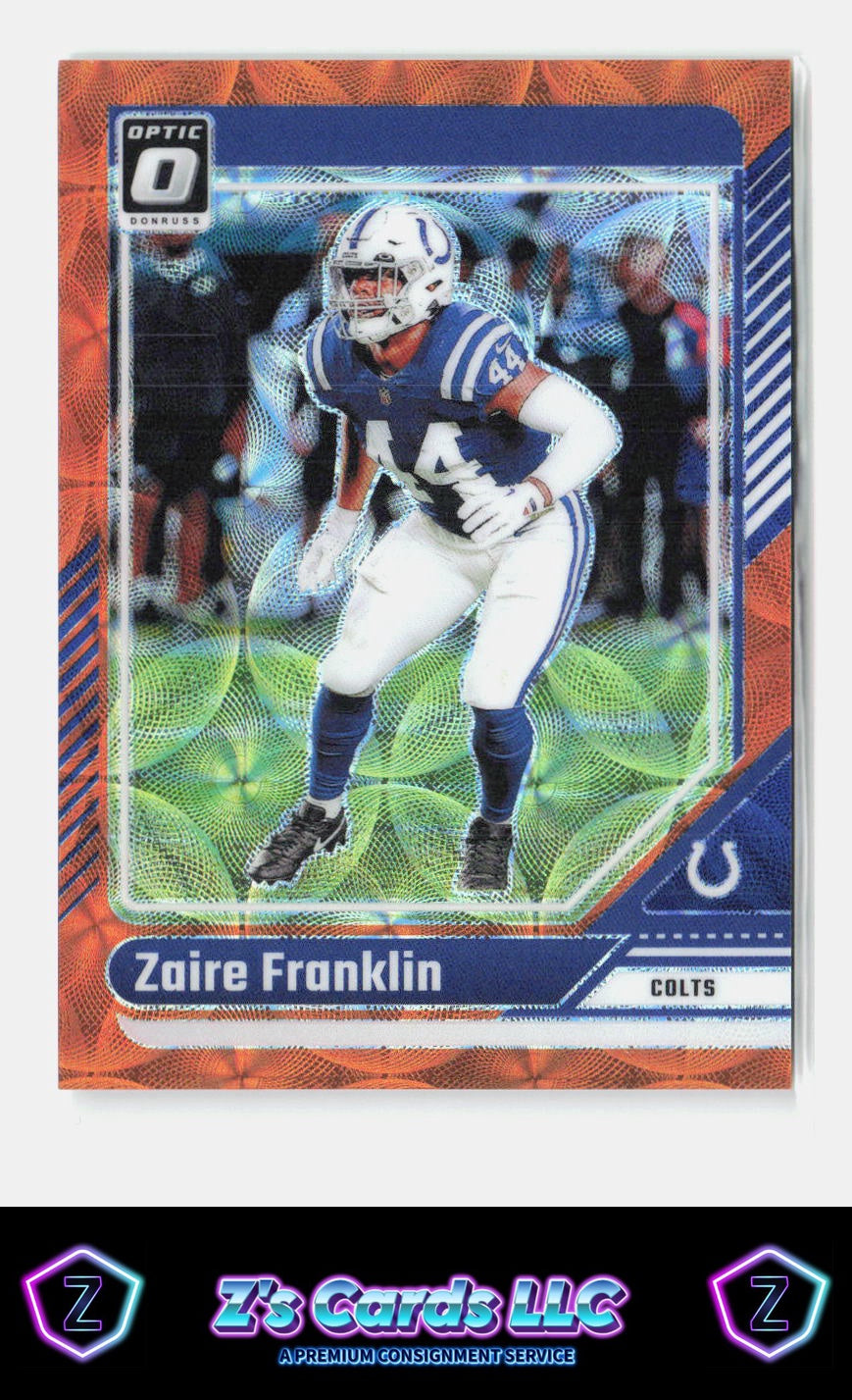 2024 Donruss Optic Zaire Franklin Orange Scope /79 Colts