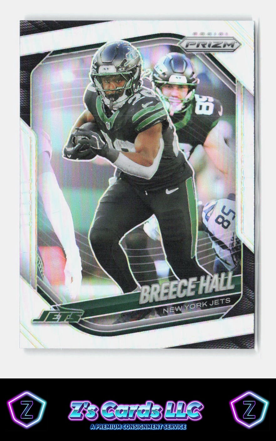 2025 Panini Prizm Breece Hall Silver Prizm NM Jets
