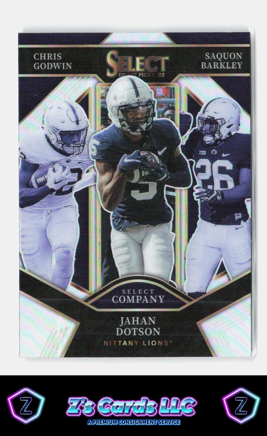 2022 Panini Select Draft Picks Chris Godwin Jahan Dotson Saquon Barkley Lions