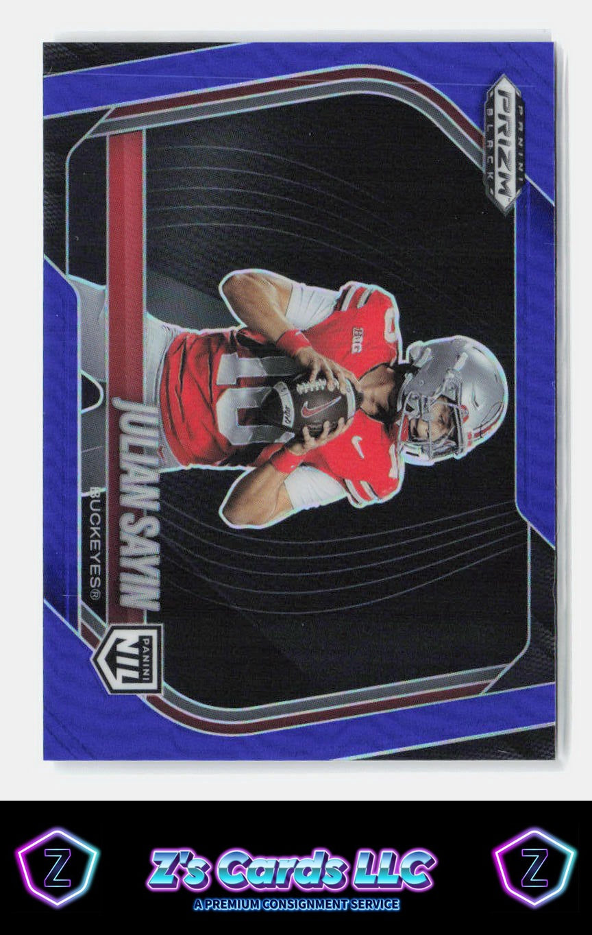 2025 Panini Prizm Black Julian Sayin True Blue Prizm /199 Buckeyes
