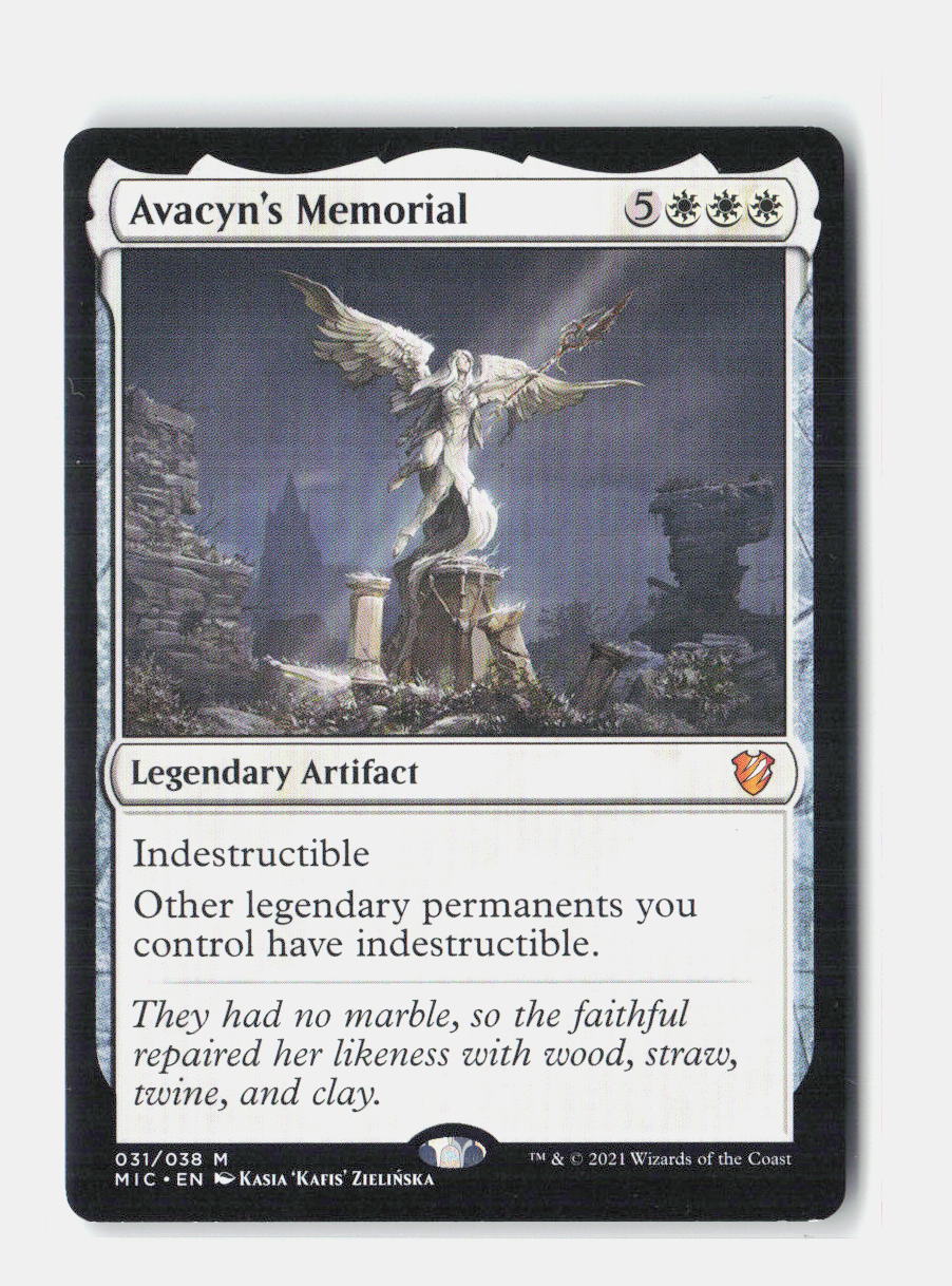 Avacyn's Memorial Commander: Innistrad: Midnight Hunt NM