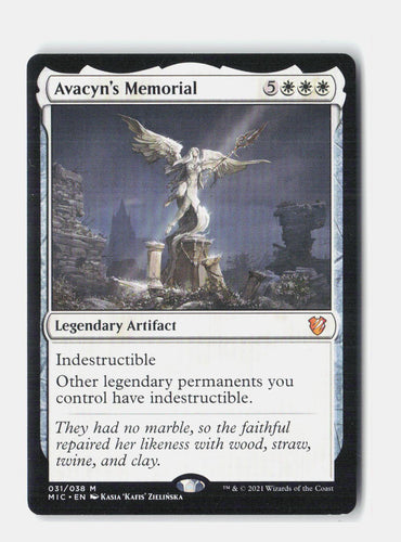 Avacyn's Memorial Commander: Innistrad: Midnight Hunt NM