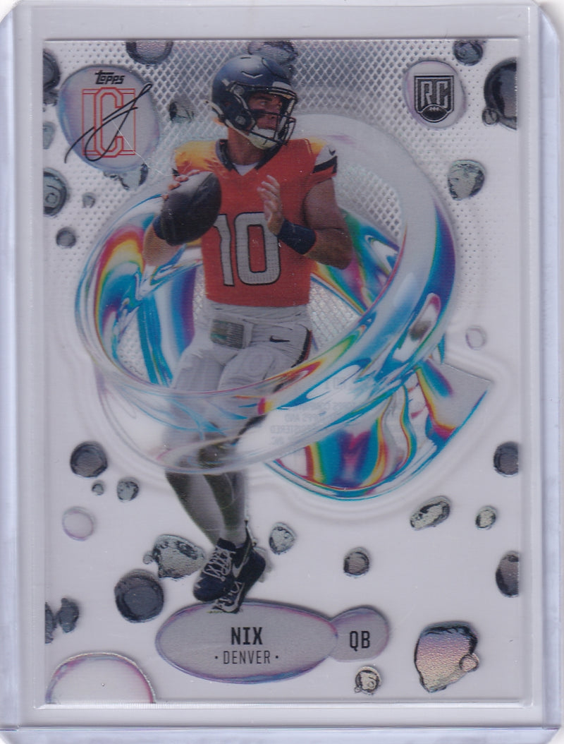 2025 Topps Signatures - FLUIDITY CASE HIT - Bo Nix Rookie Card