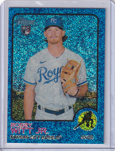 BOBBY WITT JR - 2022 Topps Heritage Blue Speckle - SP (RC)
