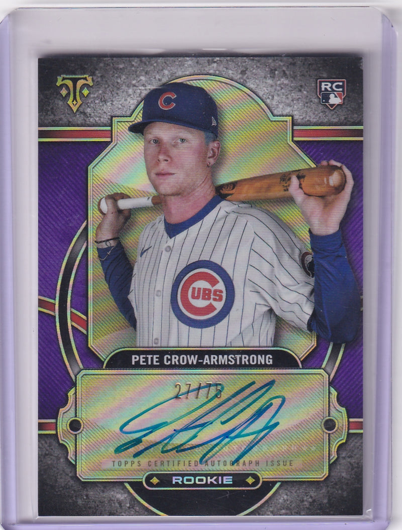 2024 Topps Triple Threads PETE CROW-ARMSTRONG Rookie Auto /75