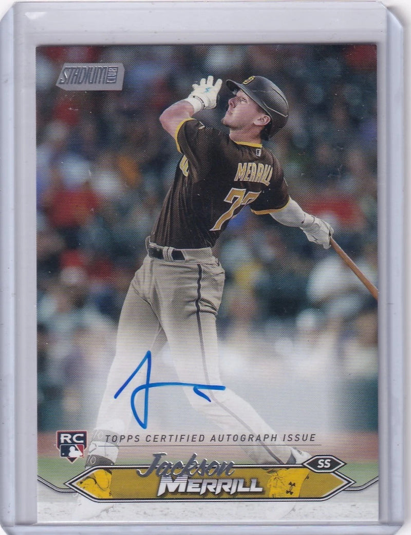 2024 Topps Stadium Club On-card Auto Jackson Merrill