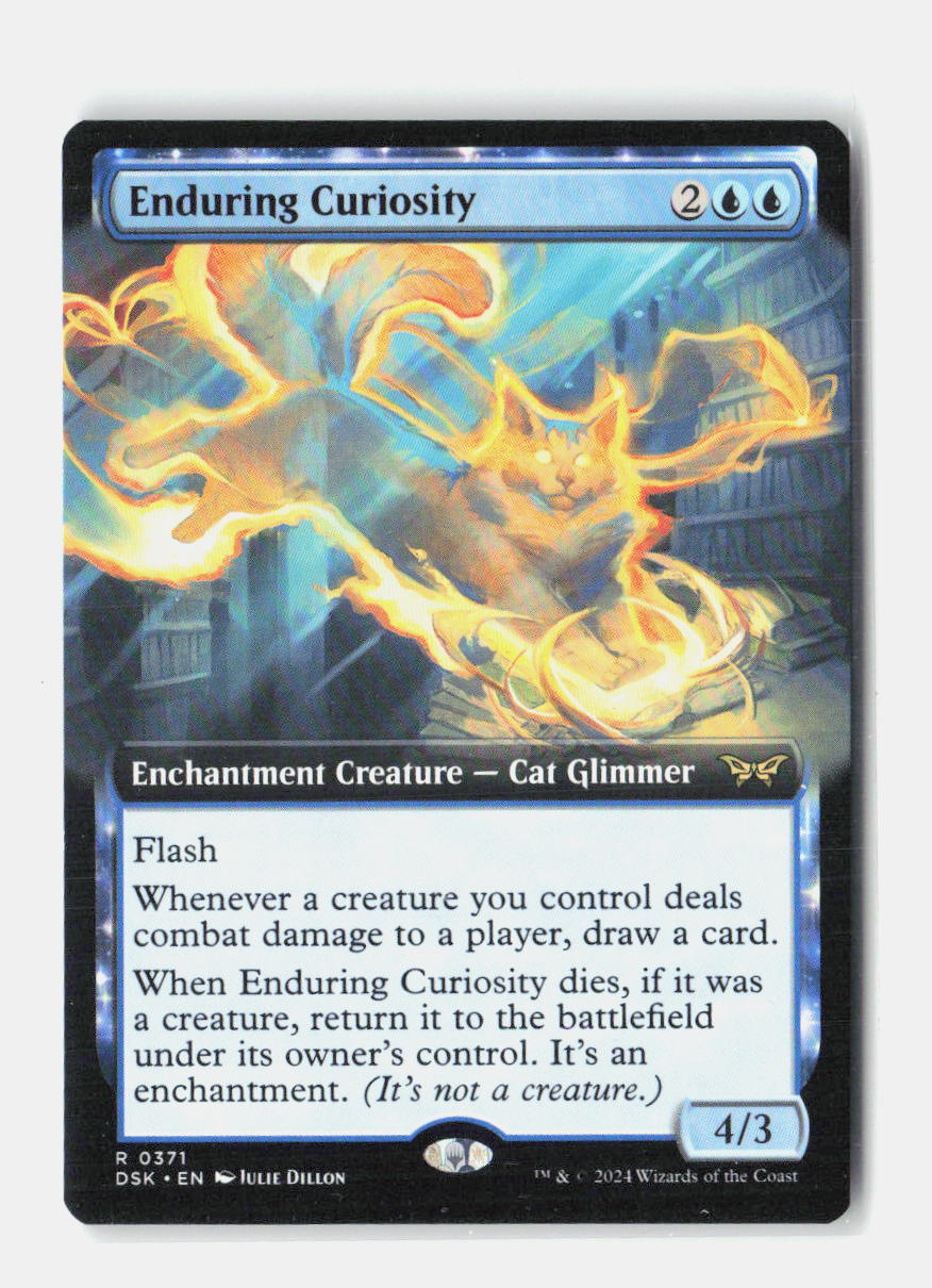 Enduring Curiosity (Extended Art) Duskmourn: House of Horror NM